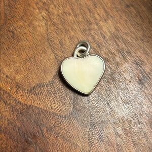 Heart-Shaped Pendant set in Silver